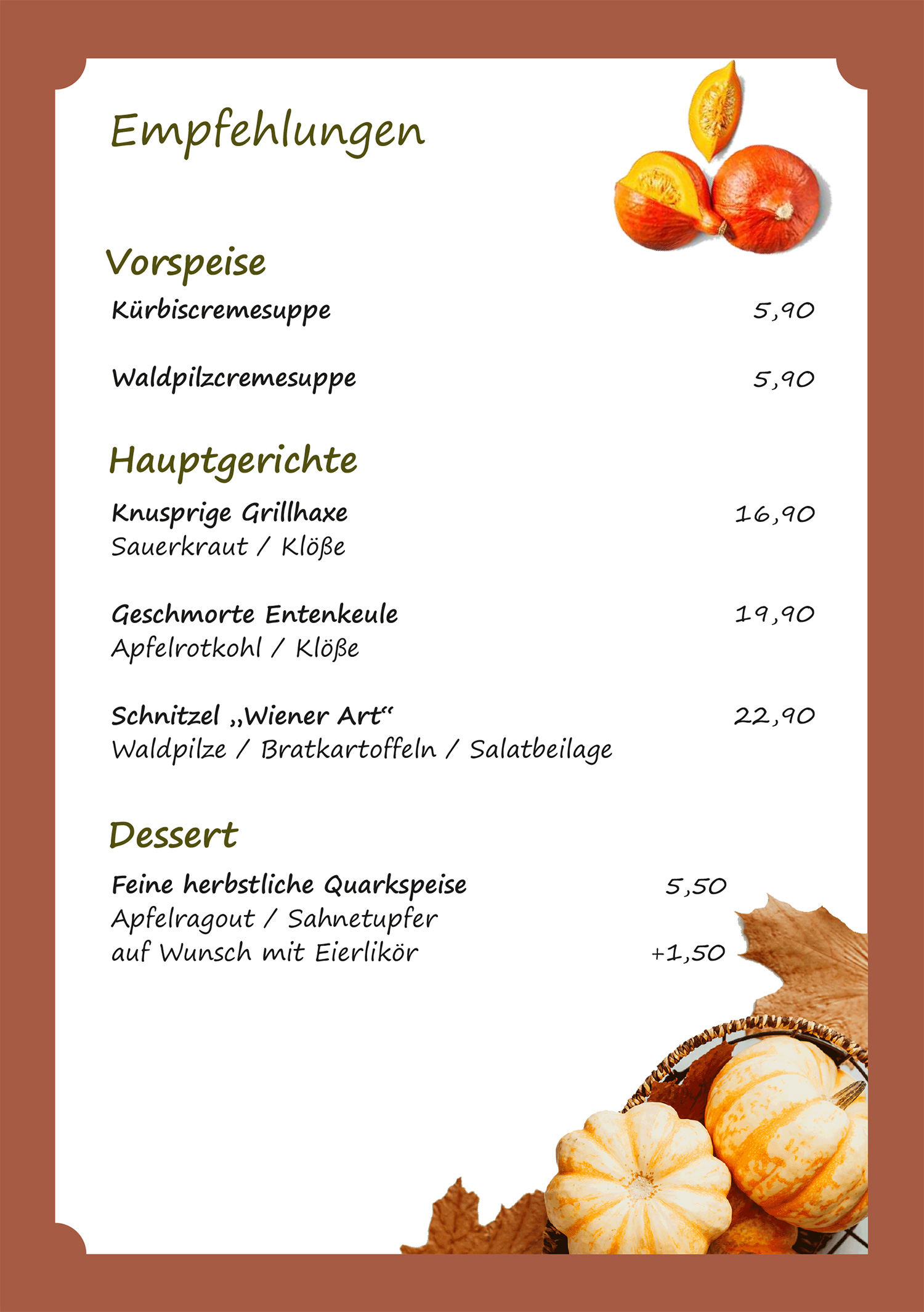 Empfehlungen September
